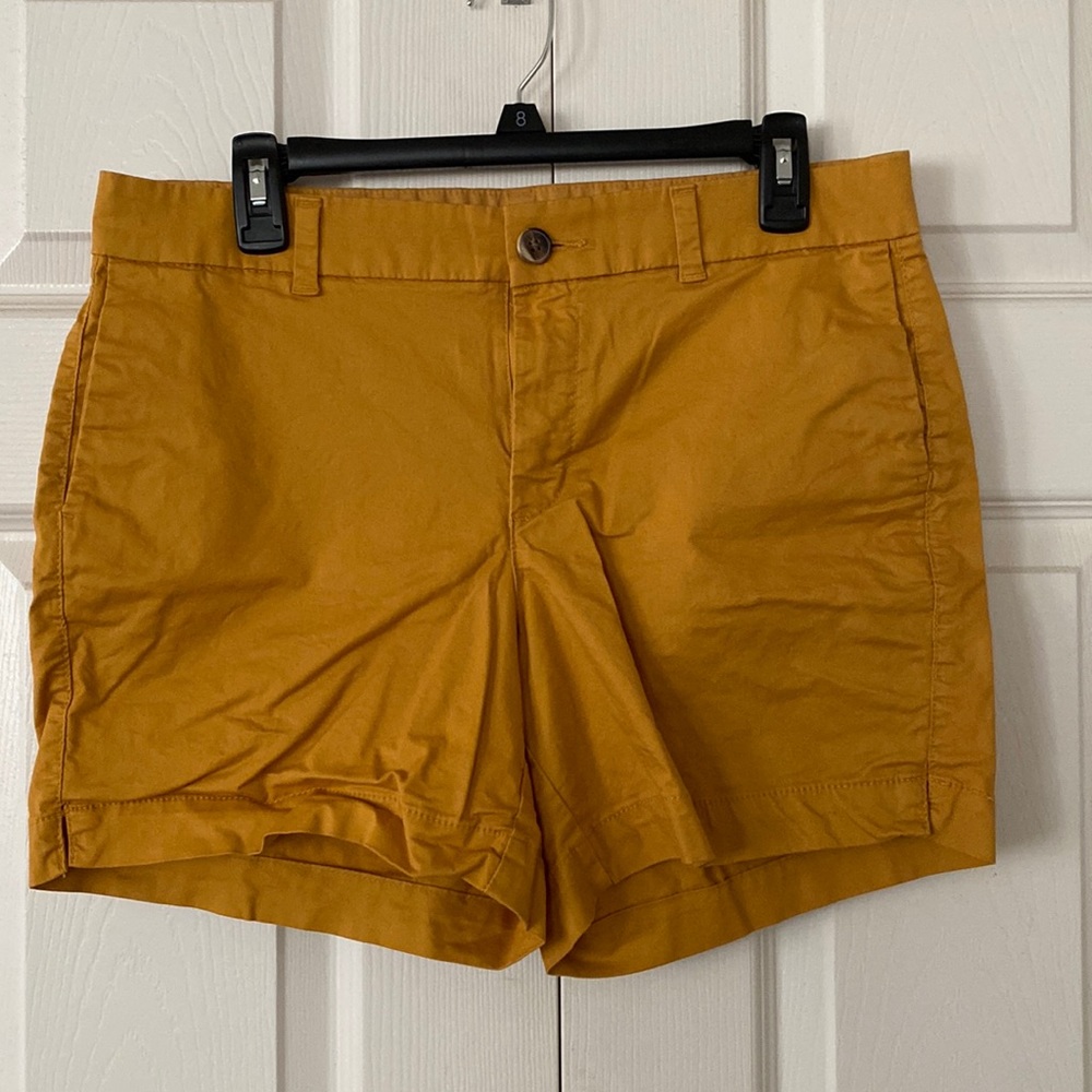 Old Navy Everyday Shorts, Size 10, 5” inseam, Mustard Yellow
